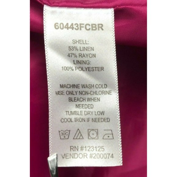 Chadwicks Of Boston Pink Holiday Blazer Style 60443FCBR Size14 - Picture 7 of 7